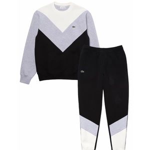 Lacoste Chevron Color-block Jogging Suit!!